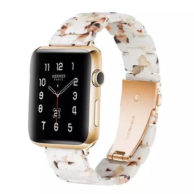 Italian Resin High Quality Strap/Band for Apple Watch Series 6, 5, 4, 3, 2 & 1 (44mm,42mm). ** Apple Watch Not Included