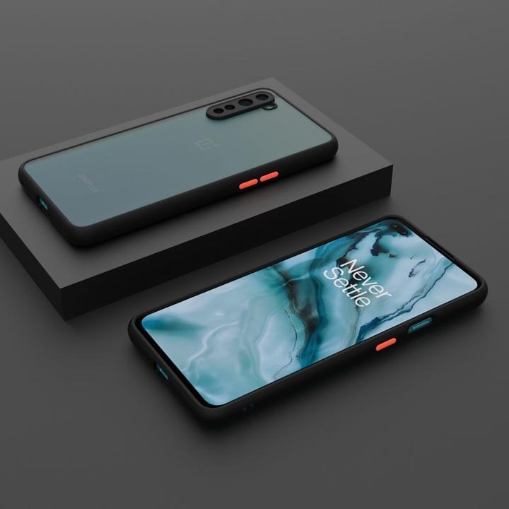 Smoke Sili-Fiber Camera Close Case For OnePlus Nord