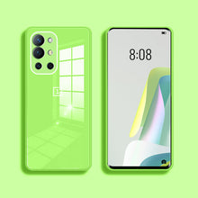 Load image into Gallery viewer, Silicon Back Glass Camera Protection Case For OnePlus 9R

