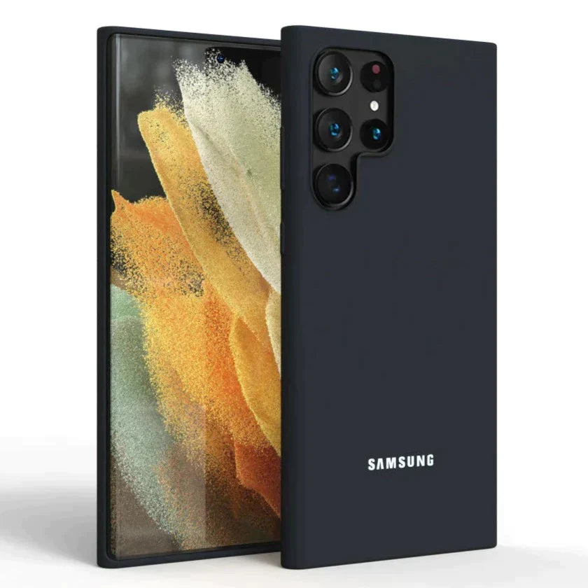 Premium Liquid Silicone Back Cover For Samsung Galaxy S23 Ultra