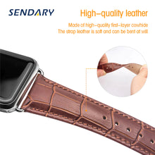 Load image into Gallery viewer, Leather Watch Band for Apple Watch SE 7/6/5/4 42MM / 44MM / 45MM / 49MM
