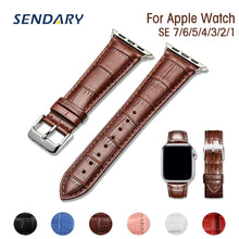 Load image into Gallery viewer, Leather Watch Band for Apple Watch SE 7/6/5/4 42MM / 44MM / 45MM / 49MM
