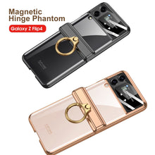 Load image into Gallery viewer, Luxury Protection With Magnetic Hinge Phantom Ring Holder Case for Samsung Galaxy Z Flip 4 5G
