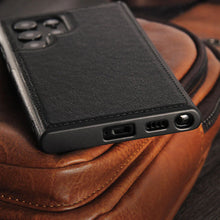 Load image into Gallery viewer, PU Leather Back Cover For Samsung Galaxy S23 Ultra
