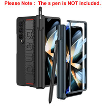 Load image into Gallery viewer, Magnetic Ultra Wristband Kickstand Bracket Matte Thin Case for Galaxy Fold 3 with Stand Holder Cover
