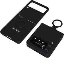 Load image into Gallery viewer, Silicone Cover with Ring, Protective Phone Case For Samsung Galaxy Z Flip 3 / Flip 4
