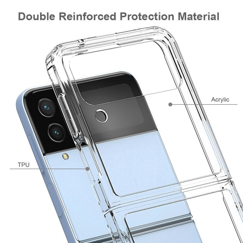 Transparent Clear Case For Samsung Galaxy Z Flip 3 / Flip 4